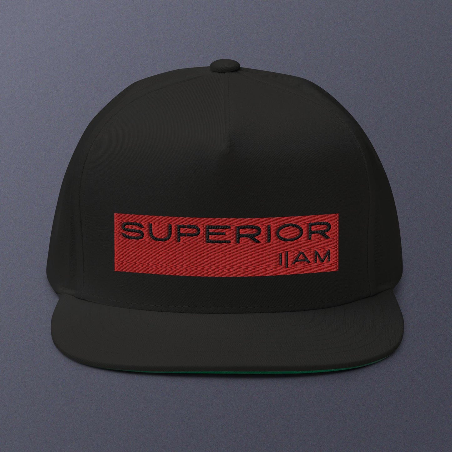 i|AM Snapback Black on Red