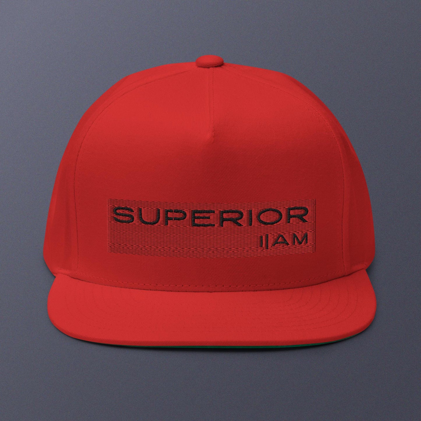 i|AM Snapback Black on Red