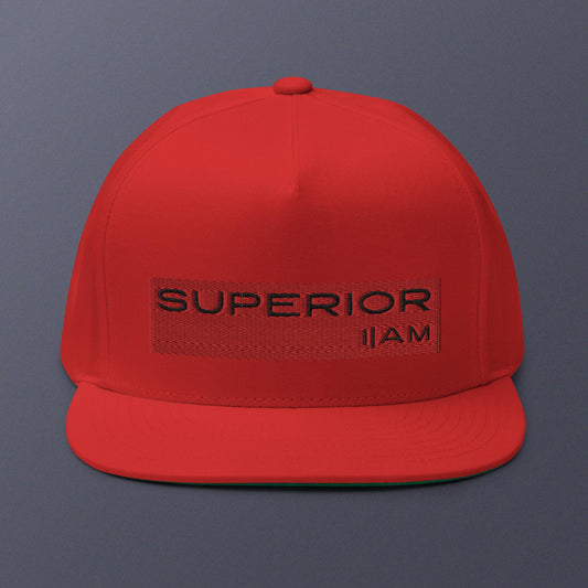 i|AM Snapback Black on Red